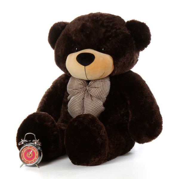 Chocolate Brown 3.5 Feet Bow Teddy Bear